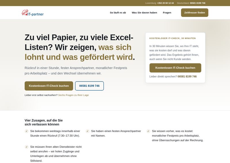 Screenshot der Webseite digitalisierung-macht-erfolgreich.de