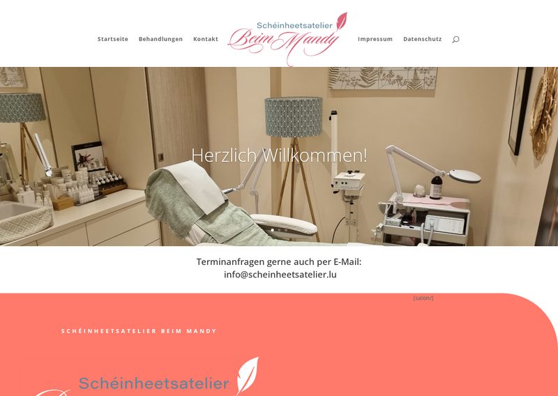 Screenshot der Webseite scheinheetsatelier.lu